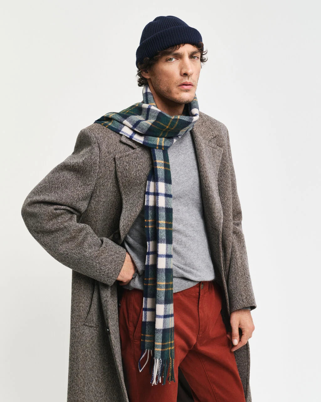 SCIARPA GANT HERRINGBONE CHECK WOOL 9920226