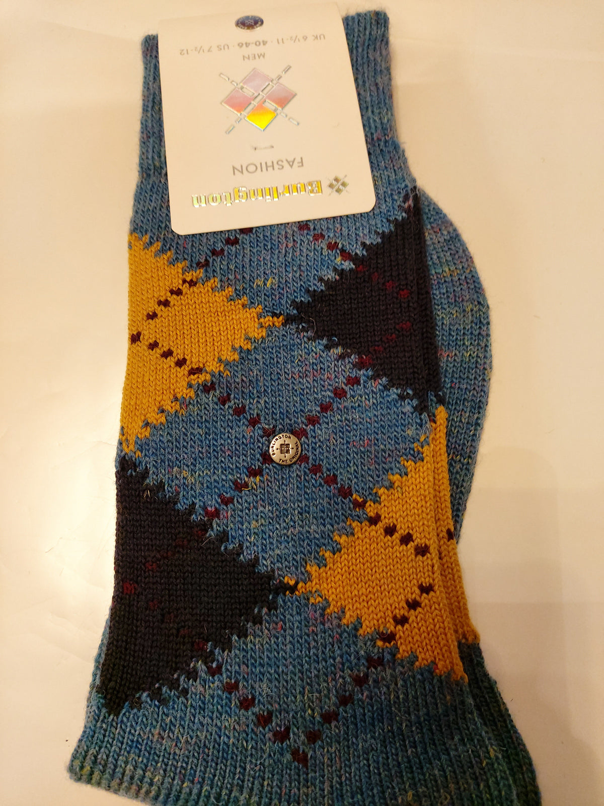 CALZE UOMO BURLINGTON 20568 LOSANGA CORTA FASHION